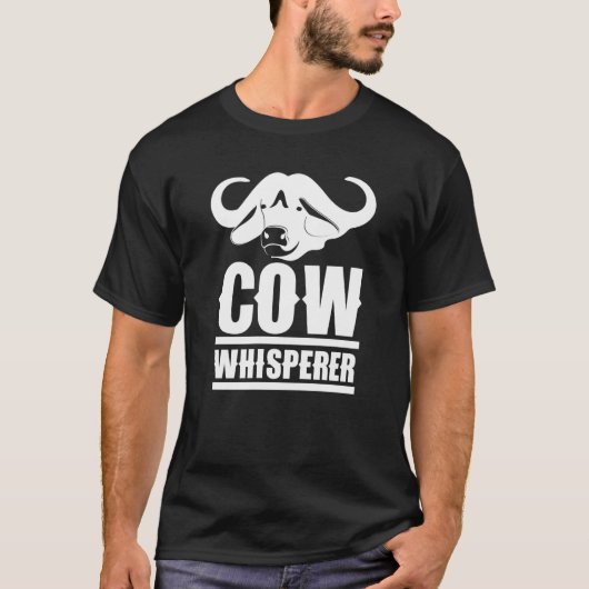 Kuhflüsterer Kühe Bauernhoftiere T-Shirt (Vorderseite)