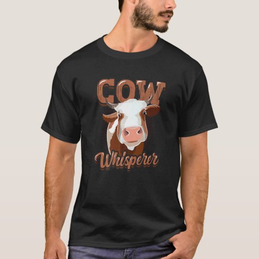 Kuhflüsterer Landwirt T-Shirt (Vorderseite)