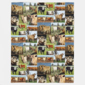Kuhfoto-Collage, Fleecedecke (Vorderseite)