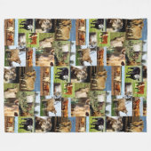 Kuhfoto-Collage, Fleecedecke (Vorderseite (Horizontal))
