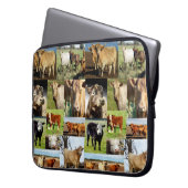 Kuhfoto-Collage, Laptopschutzhülle (Vorderseite Links)