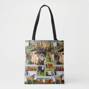 Kuhfoto-Collage, Tasche