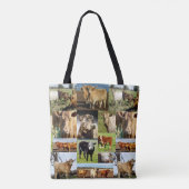Kuhfoto-Collage, Tasche (Rückseite)