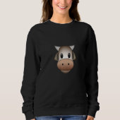 Kuhfüßler Niedliche Nutztierzucht Sweatshirt (Vorderseite)