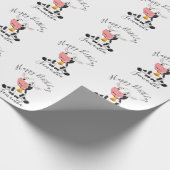 KuhGeburtstagsfarm Geschenkpapier (Ecke)