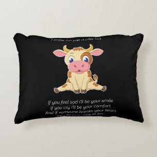 Kuhgeschenk Eine Kuh lieblich Gesicht Kuh Lover G Dekokissen