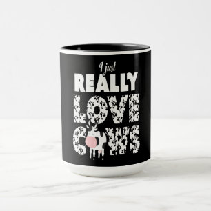 Kuhgeschenk  I Just Echte Liebe Kühe Lover Geschen Tasse