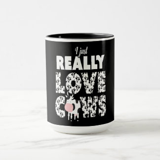Kuhgeschenk| I Just Echte Liebe Kühe Lover Geschen Tasse