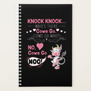 Kuhgeschenk Knock Knock Joke Kühe gehen Kühe, Planer