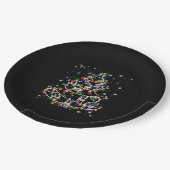 Kuhgeschenk| Weihnachts-Xmas-Hut-Kuh-Lover-Geschen Pappteller (Schrägansicht)