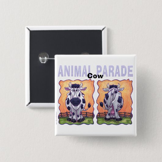Kuhgeschenke und -zubehör button (Vorne & Hinten)