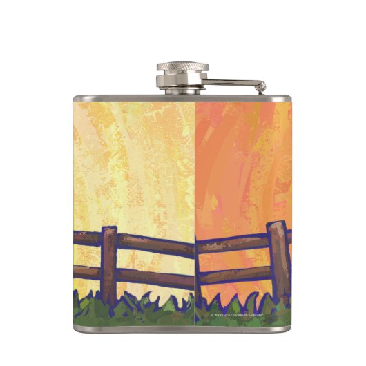 Kuhgeschenke und -zubehör flachmann (Rückseite)