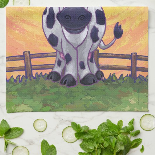 Kuhgeschenke und -zubehör geschirrtuch (Gefaltet)