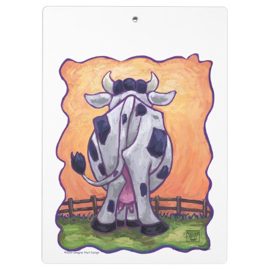 Kuhgeschenke und -zubehör klemmbrett (Rückseite)