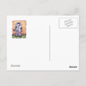 Kuhgeschenke und -zubehör postkarte (Rückseite)