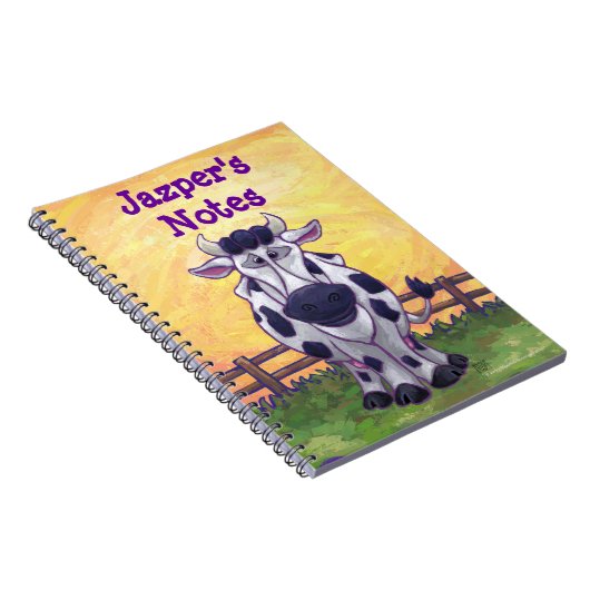 Kuhgeschirr Notizblock (Rechte Seite)