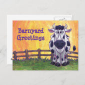 Kuhgeschirr Postkarte (Vorne/Hinten)