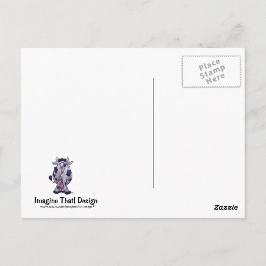 Kuhgeschirr Postkarte (Rückseite)