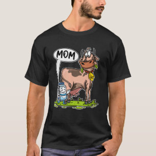 Kuhgirl Milch Karton Ruf Kuh Mutter Milch Bauer Ku T-Shirt