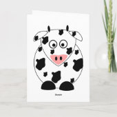 Kuhgrüßkarte Karte (Rückseite)