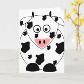 Kuhgrüßkarte Karte (Gelbe Blume)