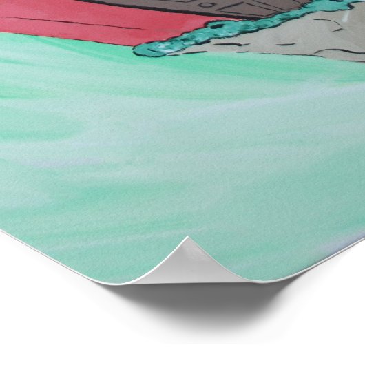 Kuhhaus Poster (Ecke)