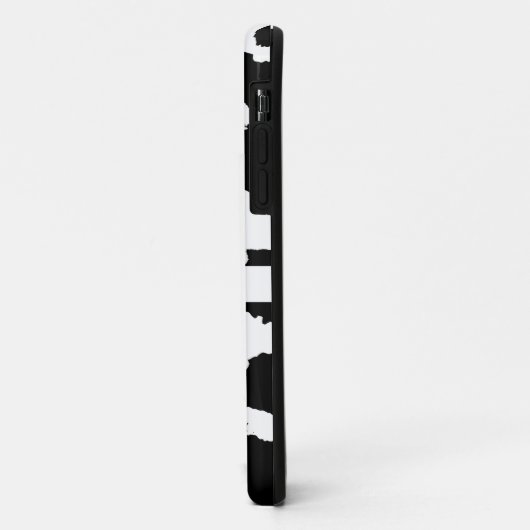 Kuhhaut schwarz-weiß Muster Case-Mate iPhone Hülle (Hinten/Links)