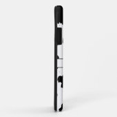 Kuhhaut schwarz-weiß Muster Case-Mate iPhone Hülle (Hinten/Rechts)