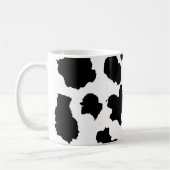 Kuhhaut Schwarz-Weiß-Muster Kaffeetasse (Links)