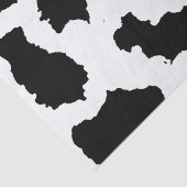 Kuhhaut Schwarz-Weiß-Muster Seidenpapier (Detail)