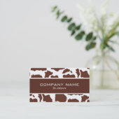 Kuhhaut Visitenkarten Visitenkarte (Stehend Vorderseite)