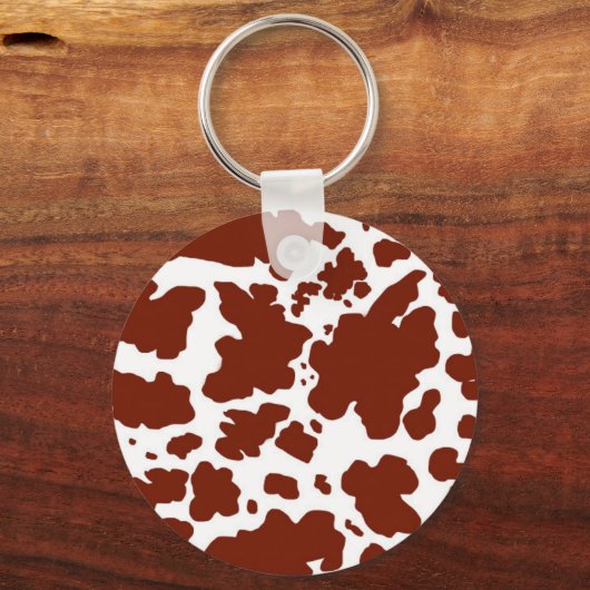 Kuhhautflecken Bauer drucken Schlüsselanhänger (Vorderseite)