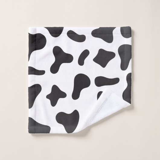 Kuhhautgewebe Badhandtuch Set (Waschlappen)