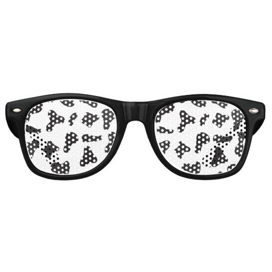 Kuhhautgewebe Partybrille (Vorderseite)