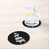 Kuhhhühner Fleischteilstücke Kunst Runder Pappuntersetzer (Vor Ort)