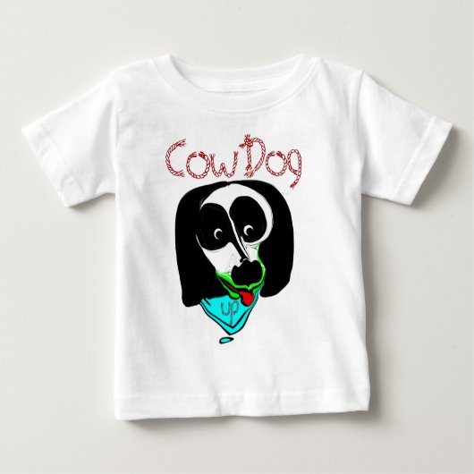 Kuhhhund Baby T-shirt (Vorderseite)