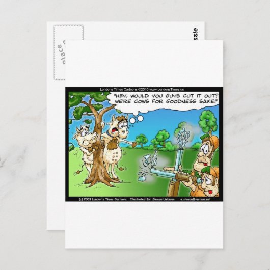 Kuhjagd Jahreszeit Sonnenanbeter T-Shirts Tasse Postkarte (Vorne/Hinten)