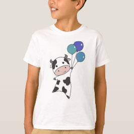 Kuhkalb Flies Balloons Niedliche Tiere T-Shirt