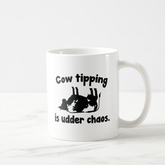 Kuhkippen ist das Udder Chaos Kaffeetasse (Rechts)