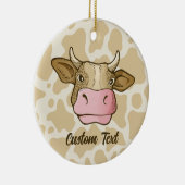 Kuhkopf Keramik Ornament (Rechts)