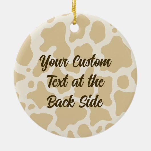 Kuhkopf Keramik Ornament (Hinten)