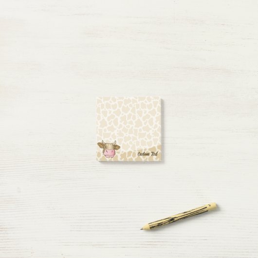 Kuhkopf Poststiftnoten Post-it Klebezettel (Auf Schreibtisch)