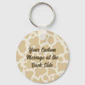 Kuhkopf-Schlüsselanhänger Schlüsselanhänger (Rückseite)