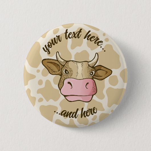 Kuhkopftaste Button (Vorderseite)