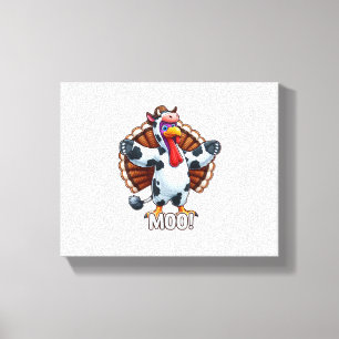 Kuhkostüme Türkei Moo Funny Erntedank _3 Leinwanddruck