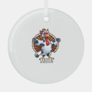 Kuhkostüme Türkei Moo Funny Erntedank _3 Ornament Aus Glas