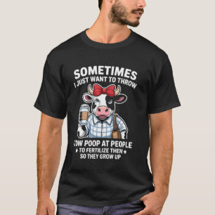 Kuhkot Lustiger Bauernhof Tier Farmer Scherz Gesch T-Shirt
