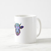 Kuhkuh-Brille lustig cool farbig Kaffeetasse (VorderseiteRechts)