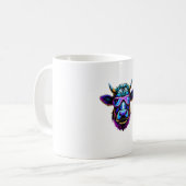 Kuhkuh-Brille lustig cool farbig Kaffeetasse (Vorderseite Links)