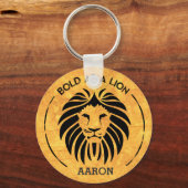 kühl als LöwenSchlüsselanhänger Schlüsselanhänger (Vorderseite)